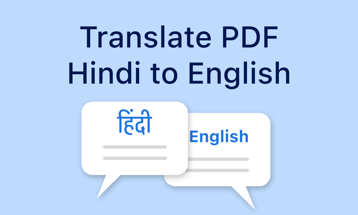 20 AI Solutions to Translate Hindi PDFs to English