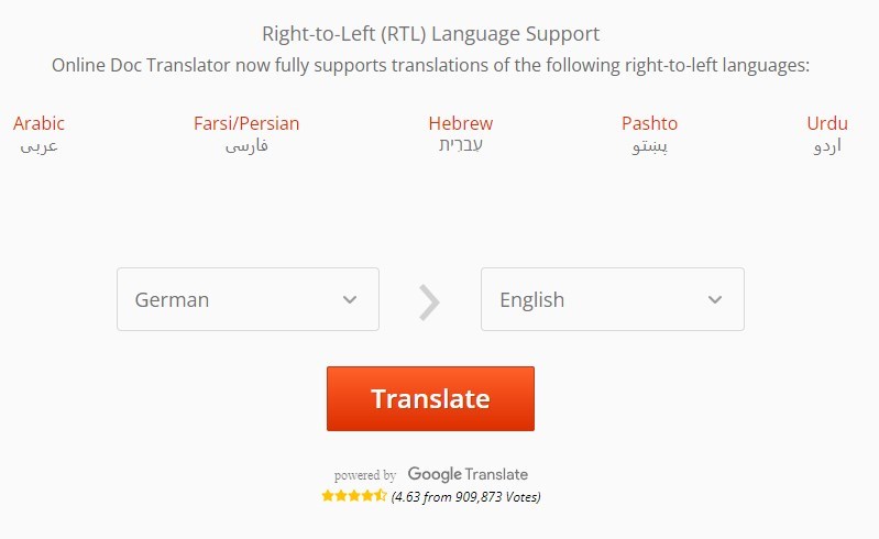 Translate a German PDF to English Online