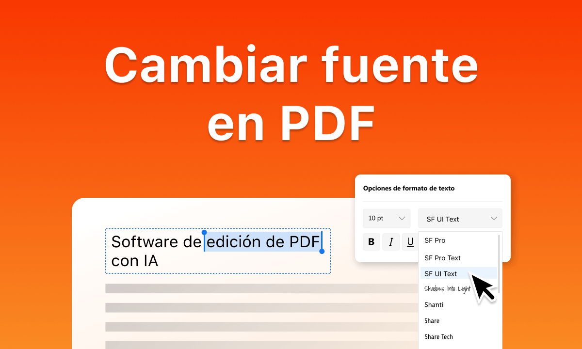 Cómo cambiar fuentes en PDF