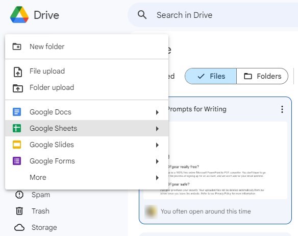 Subir un PDF a Google Drive