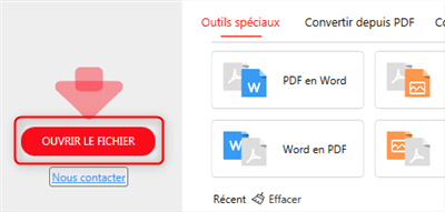 Lancez PDFgear et ouvrez le fichier PDF