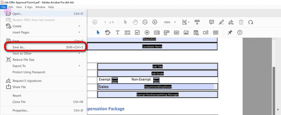 Enregistrer le PDF avec des Zones de Texte Remplissables dans Adobe Acrobat