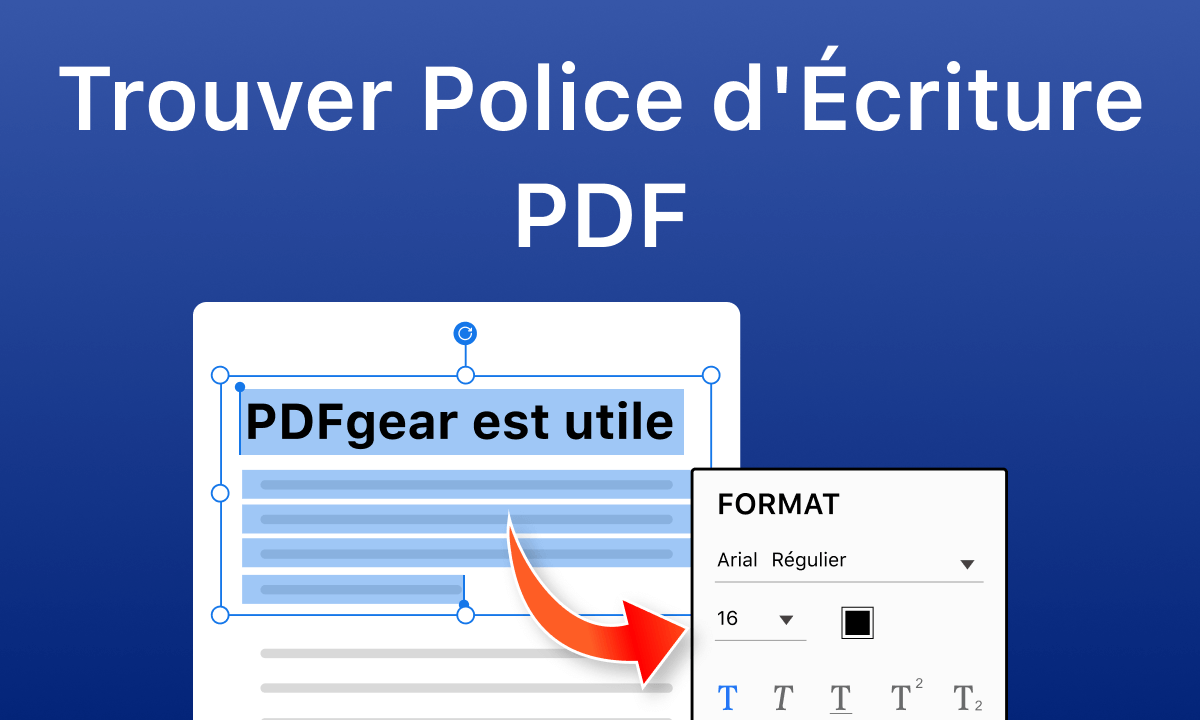 Comment trouver les polices dans un PDF