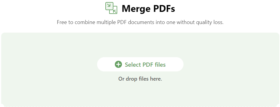 Combine PDF in PDFgear