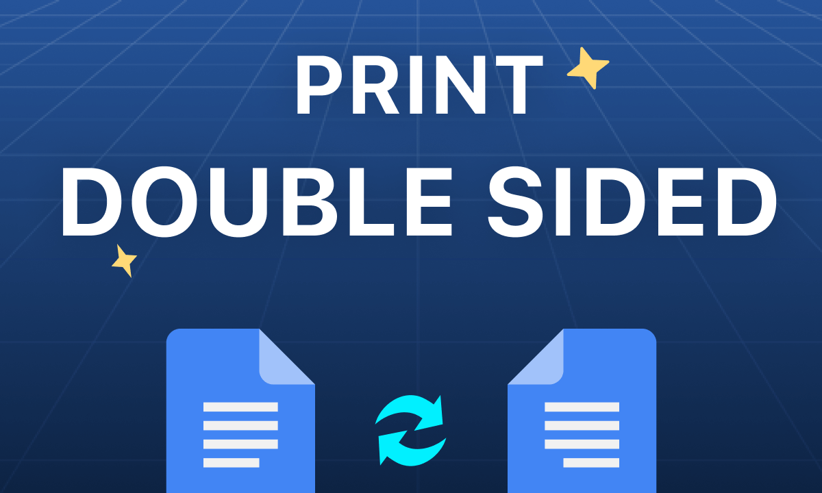 How to print double sided