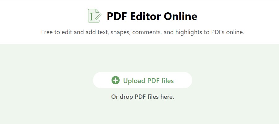 Upload a PDF to PDFgear Online