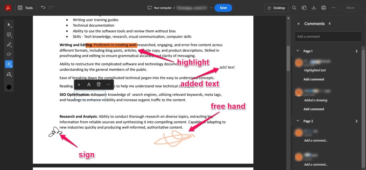 How to annotate on Google Chrome with the  extension 