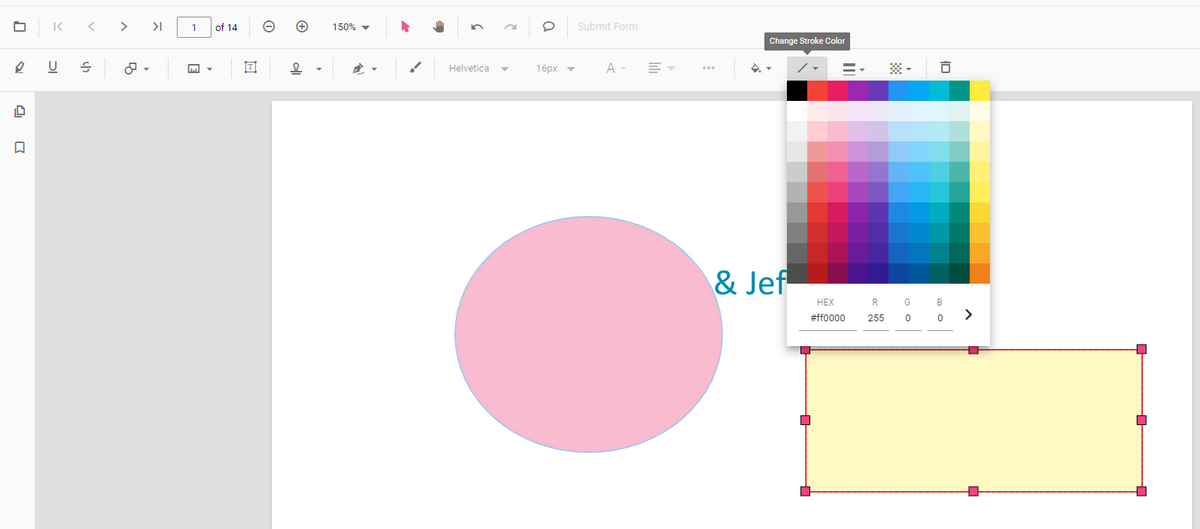 Customize Drawn Box Color in PDFgear