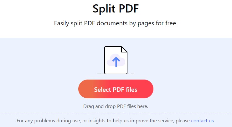 Split PDF: A free online PDF page splitter