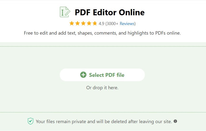 Open PDF in Online Editor