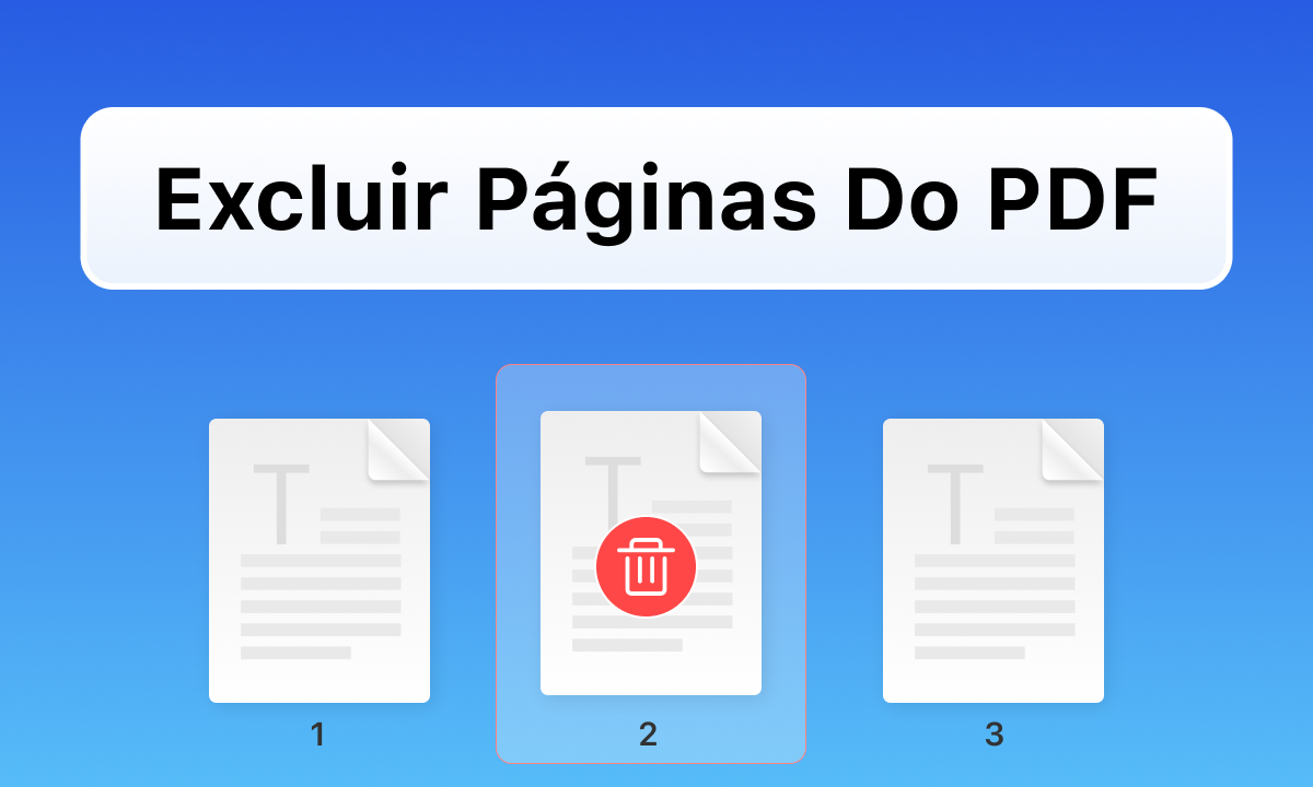 Excluir páginas do PDF