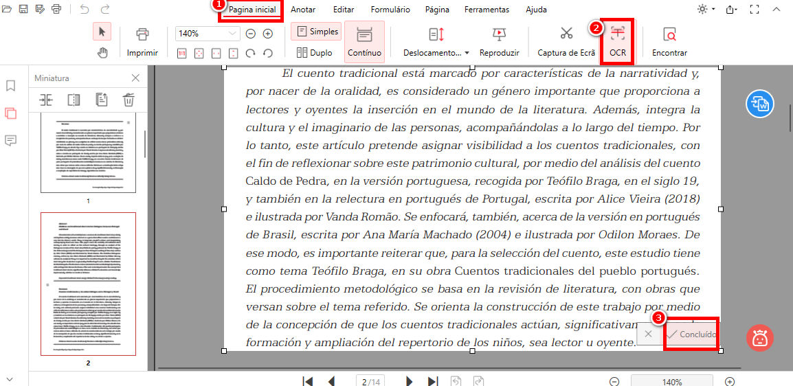 Extrair Texto de um PDF Digitalizado