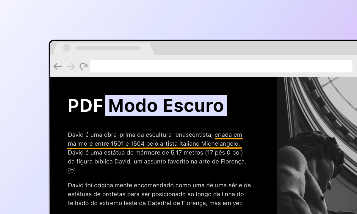 Como ler PDF no modo escuro