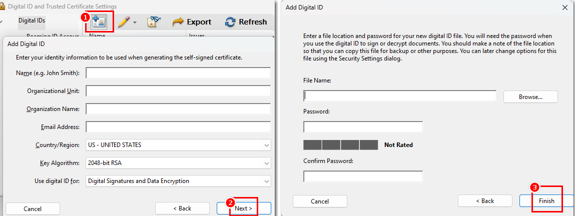 Create Digital Signature