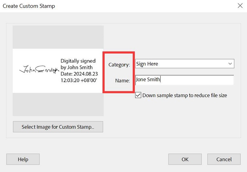 Create Custom Stamp