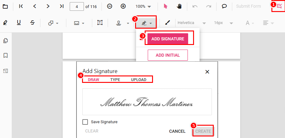 Add Signature to PDF